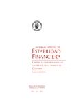 Portada Informe Especial de Estabilidad Financiera