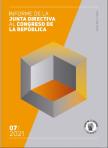 Portada del Informe de la Junta Directiva al Congreso de la República, Julio de 2021