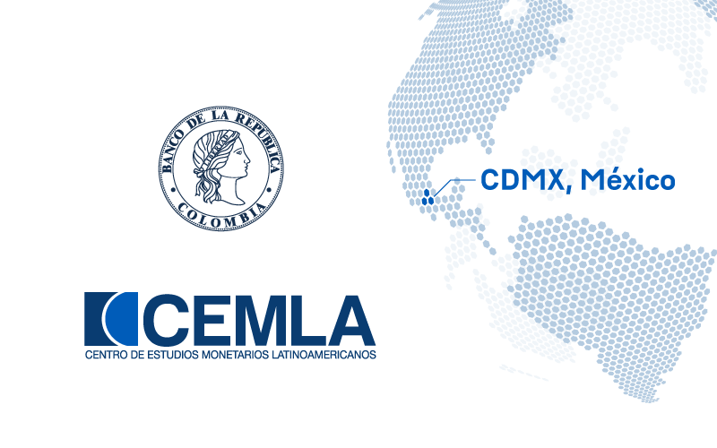 Logo del Cemla y Banco de la República